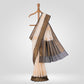 Nisha Cream Banarasi Handwoven Kora Cotton Saree