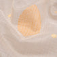 Nisha Cream Banarasi Handwoven Kora Cotton Saree