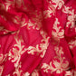 Chaarbaksh Vermillion Red Chiffon Saree