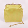 Chouka Brocade Parrot Green Banarasi Handwoven Silk Clutch