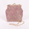 Gyasar Khinkhab Brocade Wine Banarasi Handwoven Silk Clutch