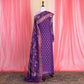 Jamdani Banarasi Handwoven Purple Muslin Cotton Suit Set 2 Piece