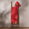 Niloufer Lava Red Banarasi Handwoven Cotton Suit Set