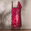 Bulbul True Red Banarasi Handwoven Silk Suit Set
