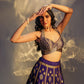 Basra Banarasi Handwoven Lehenga Quahog Purple