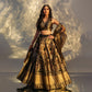 Black Pearl Rangkat Banarasi Handwoven Lehenga