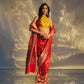 Imperial Brocade Banarasi Handwoven Red Silk Saree