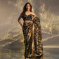 Kiran Suryaja Banarasi Handwoven Black Silk Saree