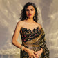 Kiran Suryaja Banarasi Handwoven Black Silk Saree