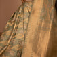 Jungla Handwoven Banarasi Sea Green Silk Saree