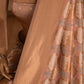 Nandi Handwoven Banarasi Dusty Mauve Silk Saree