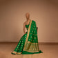 Mor Handwoven Banarasi Green Silk Saree