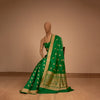Mor Handwoven Banarasi Green Silk Saree