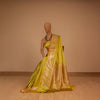 Paisley Buti Handwoven Banarasi Lime Green Silk Saree