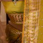 Paisley Buti Handwoven Banarasi Lime Green Silk Saree