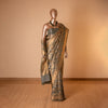 Jungla Handwoven Banarasi Grey Silk Saree