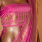 Paisley Buti Handwoven Banarasi Pink Silk Saree