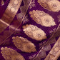 Pankh Buti Handwoven Banarasi Baingani Silk Saree
