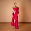 Paisley Zari Buti Handwoven Banarasi Red Silk Saree