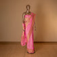 Vintage Buti Handwoven Banarasi Pink Silk Saree
