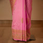 Vintage Buti Handwoven Banarasi Pink Silk Saree