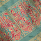 Phul Buti Handwoven Banarasi Aqua Blue Silk Saree