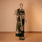 Pankh Buti Handwoven Banarasi Emerald Silk Saree