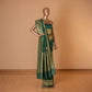 Vintage Buti Handwoven Banarasi Green Silk Saree
