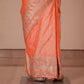Paisley Buti Handwoven Banarasi Salmon Silk Saree