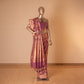 Dhaturi Jungla Banarasi Handwoven Lilac Silk Saree