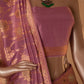 Dhaturi Jungla Banarasi Handwoven Lilac Silk Saree