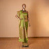 Paisley Buti Handwoven Banarasi Parrot Green Silk Saree