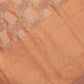 Nandi Brocade Handwoven Banarasi Peach Silk Saree
