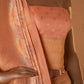 Nandi Brocade Handwoven Banarasi Peach Silk Saree