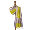Bel Buti Green Banarasi Handwoven Cotton Dupatta