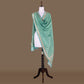 Chouka Teal Blue Banarasi Handwoven Cotton Dupatta