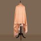 Chunri Buti Peach Banarasi Handwoven Cotton Saree