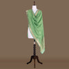 Jharokha Jaal Green Banarasi Handwoven Cotton Dupatta