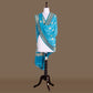 Guldavari Buti Blue Banarasi Handwoven Chiffon Dupatta