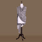 Resham Jaal Grey Banarasi Handwoven Chiffon Dupatta