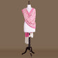Resham Jaal Minakari Pink Banarasi Handwoven Chiffon Dupatta