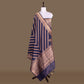 Aada Shahi Midnight Blue Banarasi Handwoven Silk Dupatta