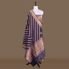 Aada Shahi Midnight Blue Banarasi Handwoven Silk Dupatta