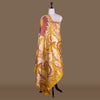 Gyasar Khinkhwab Floral Mustard Banarasi Handwoven Silk Dupatta