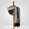 Guldavari Zari Mina Buti Black Banarasi Handwoven Silk Dupatta