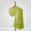 Temple Lime Banarasi Handwoven Silk Dupatta