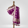 Ashvamedh Purple Banarasi Handwoven Silk Dupatta