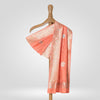 Jhinti Peach Banarasi Handwoven Silk Dupatta