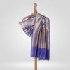 Khinkhwab Navy Blue Banarasi Handwoven Silk Dupatta