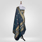Kamal Midnight Blue Banarasi Handwoven Silk Dupatta